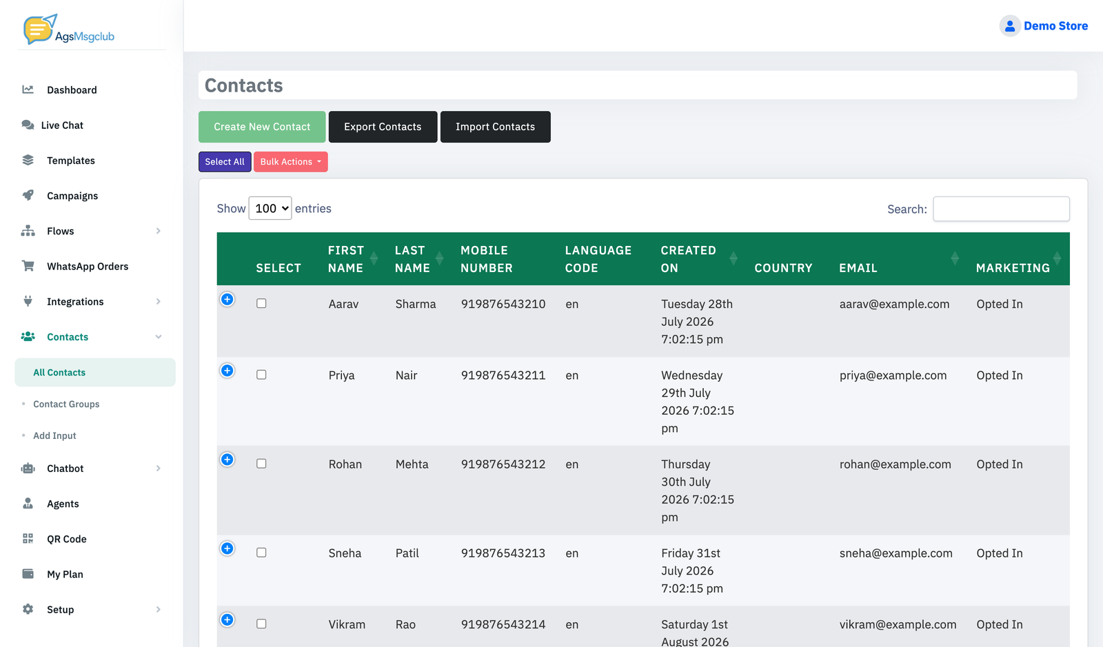 Contact management